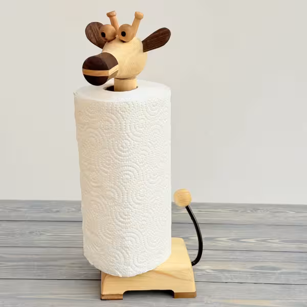 جا دستمال کاغذی زرافه حوله ای (بزرگ)