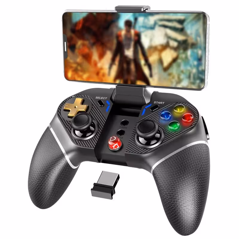 دسته بازی بلوتوثی چند کاره آی پگا مدل PG-9218 مناسب کامپیوتر، موبایل، PS4، PS3 و نینتندو