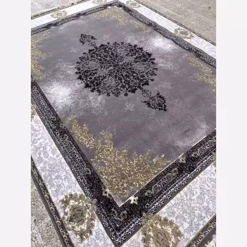 فرش ماشینی کاشان طرح آرازدودی 6متری بی سی اف (باارسال رایگان)