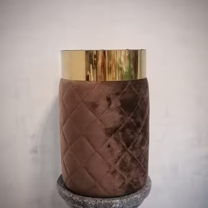گلدان مخمل لبه استیل ضد آب