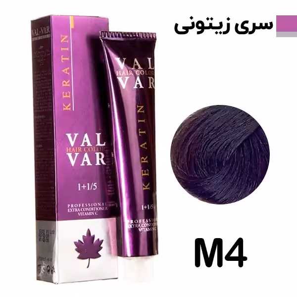 رنگ مو وال وار قهوه ای زیتونی روشن سری زیتونی شماره m4