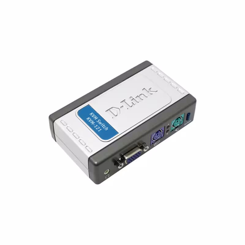 سوییچ 2 پورت KVM دی لینک مدل DLINK KVM-121