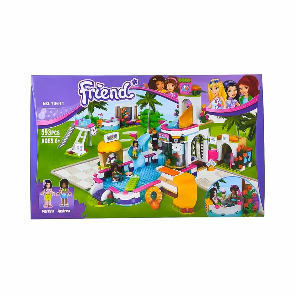 لگو استخر فرندز 593 قطعه کد NO.10611