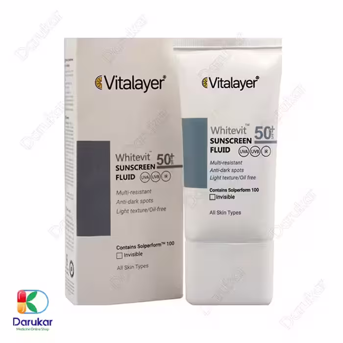 فلوئید ضد آفتاب ضد لک وایت ویت ویتالیر SPF50