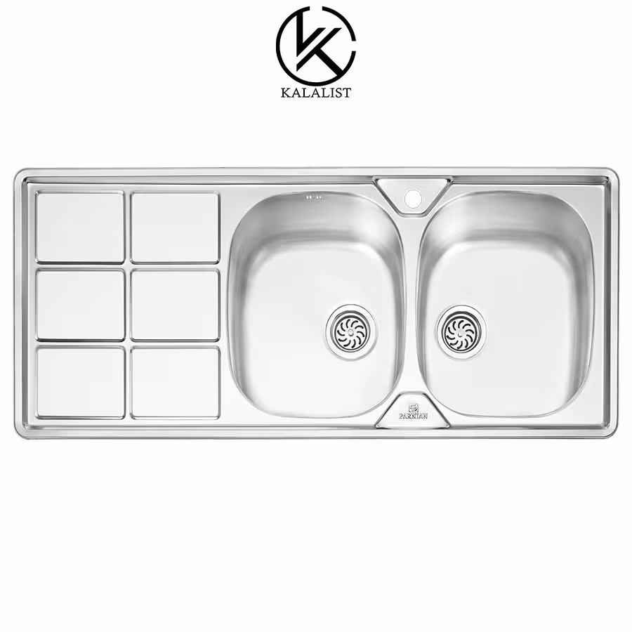 سینک ظرفشویی توکار پرنیان مدل PS 1224