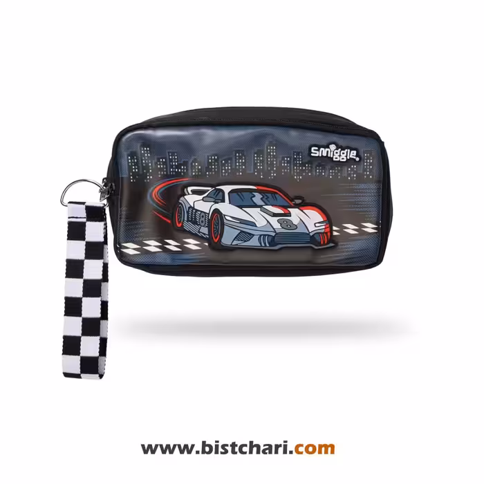 جامدادی دو زیپ مدل Racingcar (Limitless Pocket Character) برند اسمیگل Smiggle کد 863591