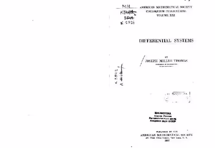 خرید و دانلود نسخه کامل کتاب Differential systems