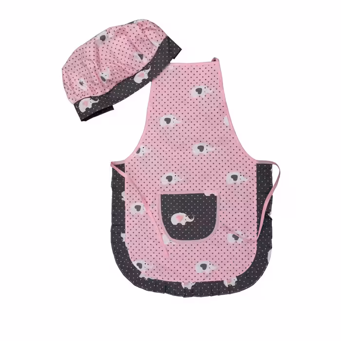 پیش بند آشپزخانه کودک مدل فیلی به همراه کلاه آشپزی | کالا مکس