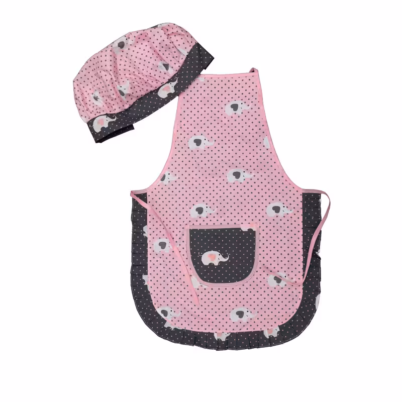 پیش بند آشپزخانه کودک مدل فیلی به همراه کلاه آشپزی | کالا مکس