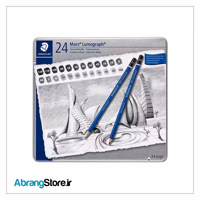 مداد طراحی مارس لوموگراف استدلر 24 | Staedtler Mars Lumograph 24