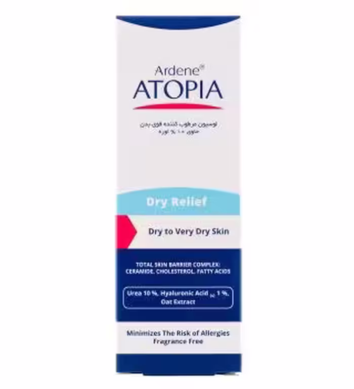 لوسیون مرطوب کننده قوی بدن Dry Relief حاوی اوره 10 درصد 200 میل آتوپیا آردن