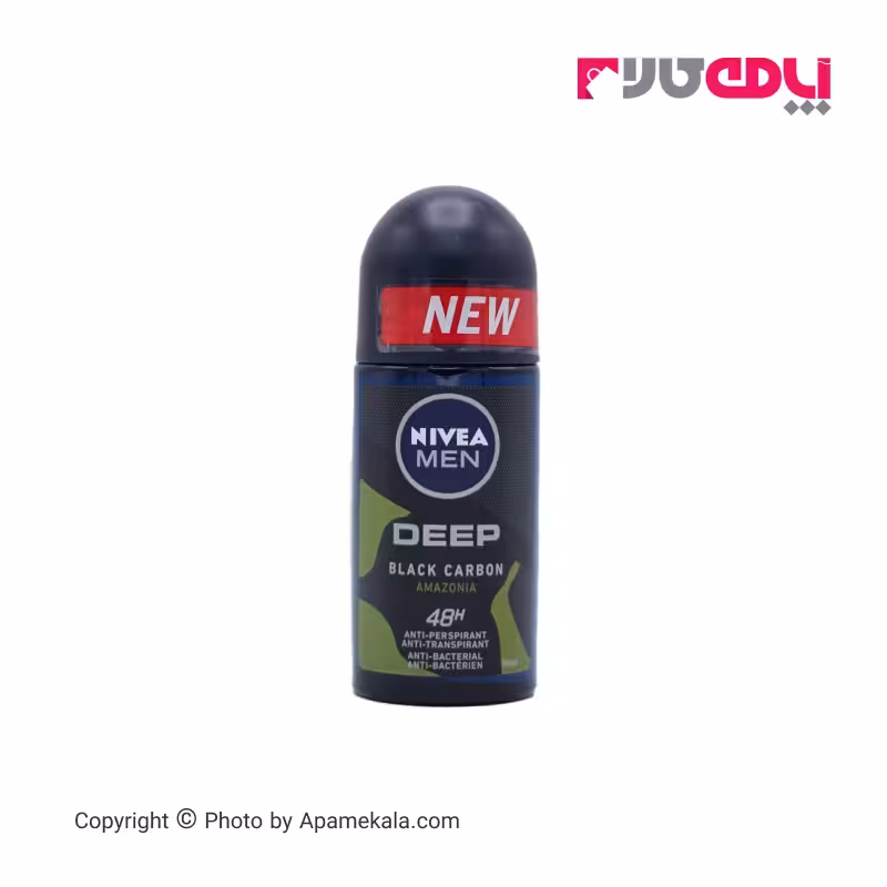 مام رول ضد تعریق مردانه نیوآ nivea مدل deep black carbon حجم 50 میل