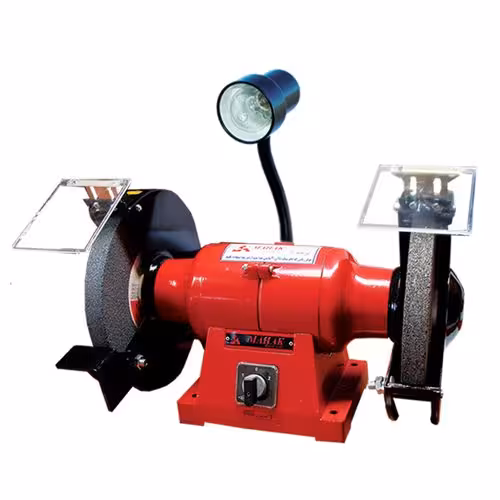 ماشین سنگ سنباده 250 میلیمتر، دو دور سه فازچراغ دار محک مدل GD-250 HL