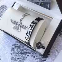 ست گردبند دستبند انگشتر فروهر مردانه 230270320