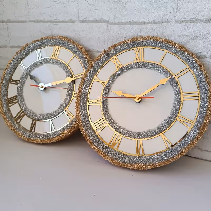 ساعت دیواری رزینی جهیزیه عروس قطر40