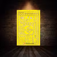 شابلون استنسیل ابعاد 70*50 کد LIP 44