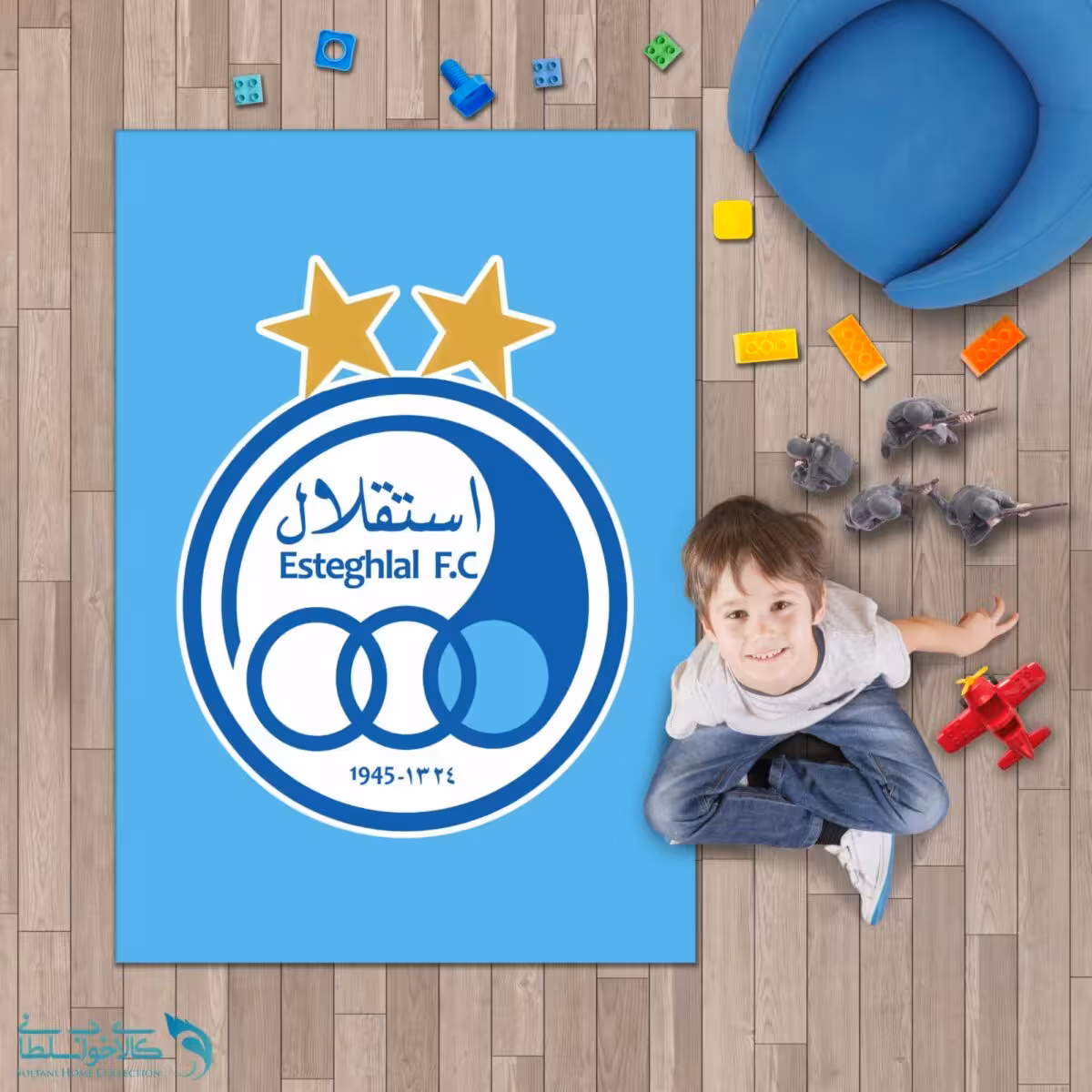 فرشینه اتاق کودک طرح استقلال کد A2096