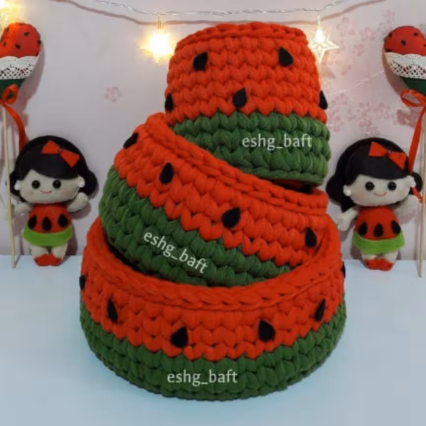 ست ویژه ی یلدا طرح هندوانه تریکو