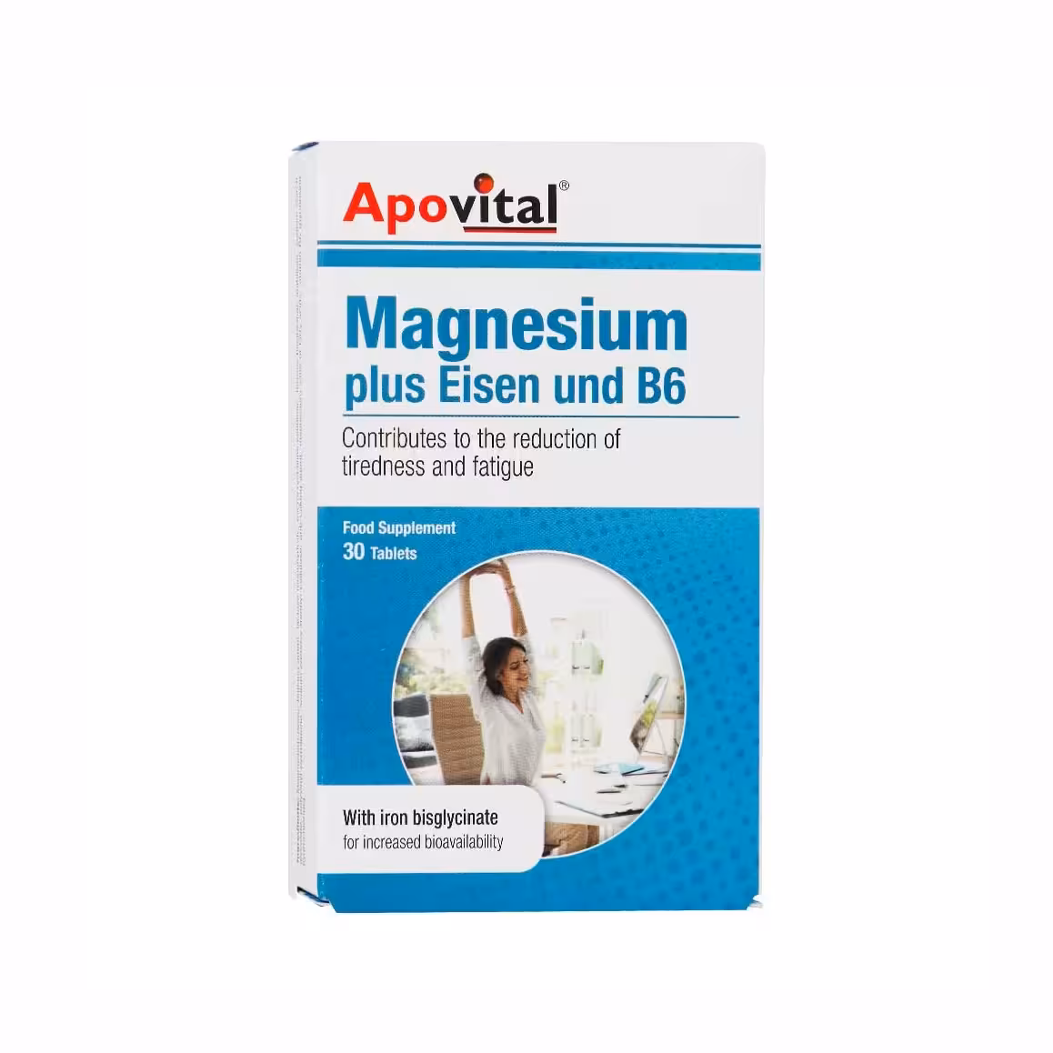 قرص منیزیم پلاس آیزن و ب6 آپوویتال