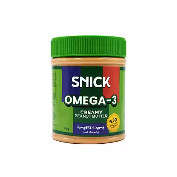 کره بادام زمینی امگا 3 اسنیک SNICK وزن 510 گرم