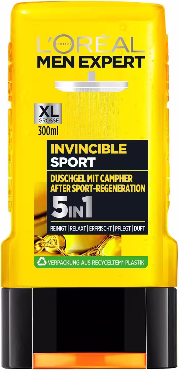 شامپو سر و بدن لورآل مدل INVINCIBLE SPORT حجم 300 میل