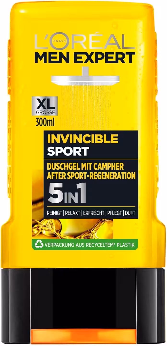 شامپو سر و بدن لورآل مدل INVINCIBLE SPORT حجم 300 میل