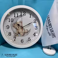 ساعت دیواری کودک مدل خرس و ماه