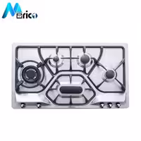 گاز رومیزی استیل البرز کد S5908 پنج شعله استیل