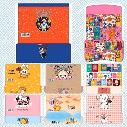 پاکت دکمه دار A4 عروسکی