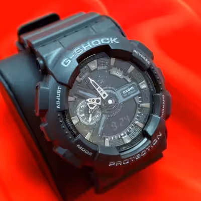 ساعت مچی مردانه و پسرانه کاسیو جی شاک بدنه مشکی casio G-shock