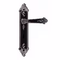 دستگیره پلاک کد 4000 مشکی کروم - یراقینو فروش یراق آلات کابینت و درب