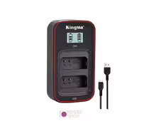 شارژر دوبل باتری با صفحه نمایش KingMa LP-E10 | نگاه شاپ