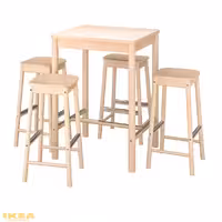میز و چهارپایه چوب توس مدل RÖNNINGE / RÖNNINGE | برند ایکیا | ارسال 5 روز کاری