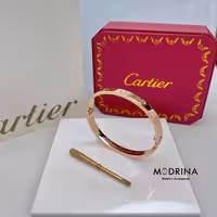دسبتند لاو کارتیه رزگلد سایز 16 Cartier