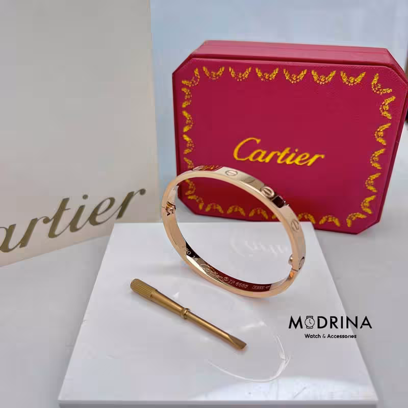 دسبتند لاو کارتیه رزگلد سایز 16 Cartier