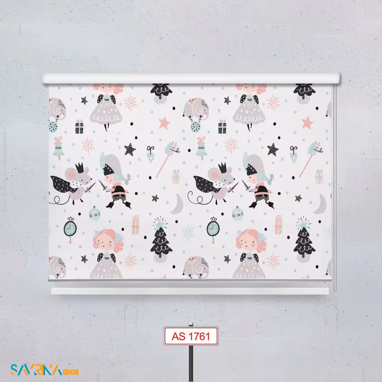 پرده شید بچگانه طرح کریسمس کد AS1761