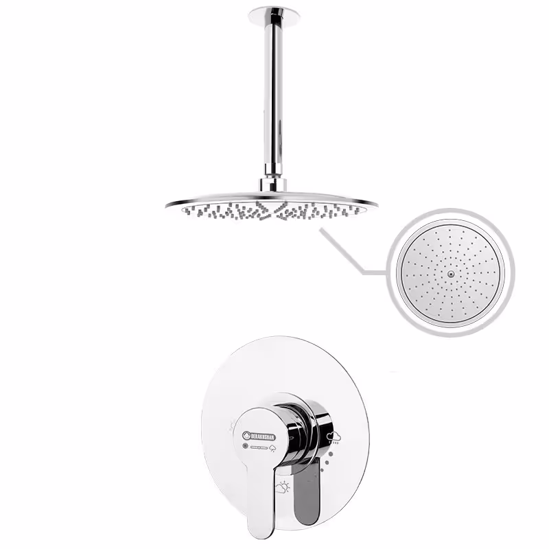 دوش سقفی توکار درخشان مدل آلفا (تیپ1)