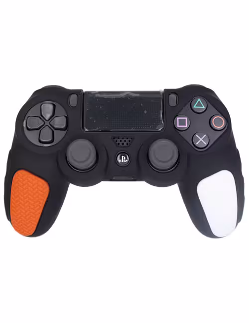 روکش محافظ آجدار دسته PS4 مشکی قرمز سفید