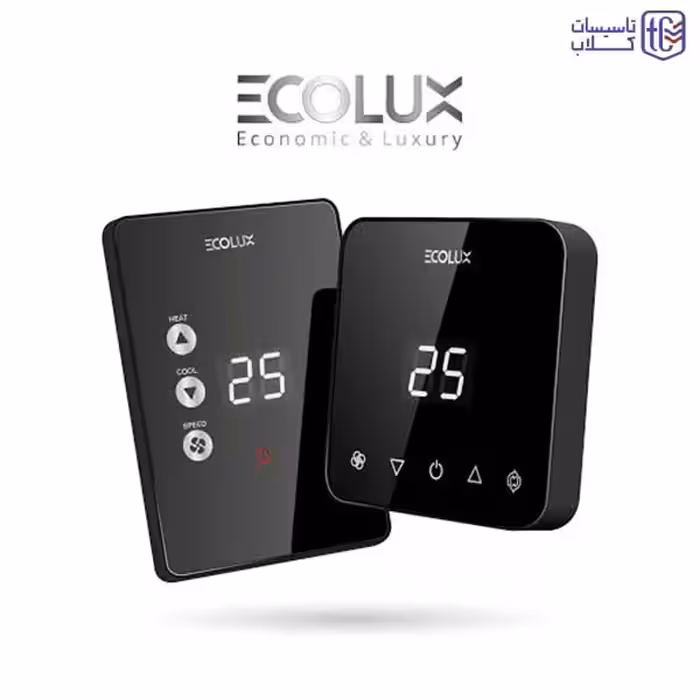 ترموستات روکار دیجیتال همه کاره اکولوکس مدل ET-433w