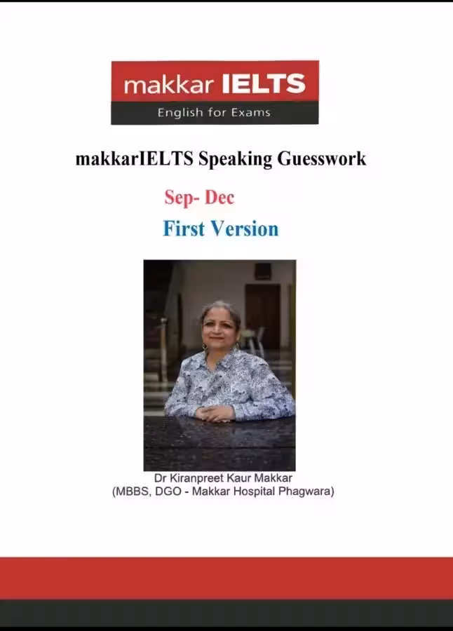 ماکار آیلتس اسپیکینگ | کتاب انگلیسی Makkar Ielts Speaking Guesswork Sep_Dec 2022 First Version