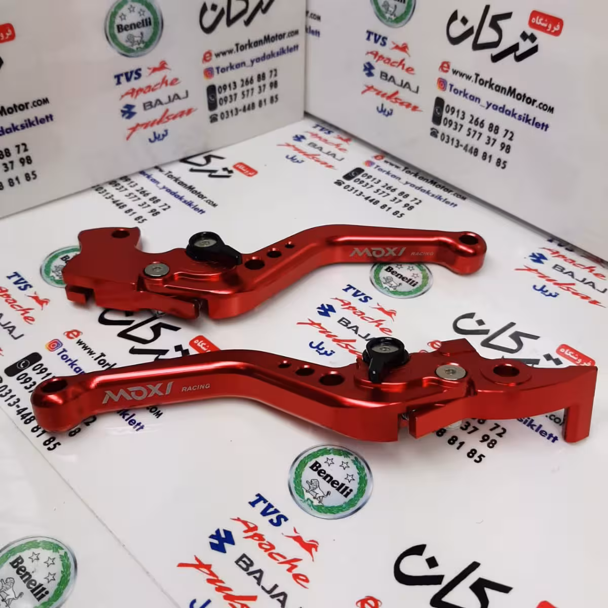 دسته ( کتی ) کلاچ و ترمز رنتال CNC حرفه ای اسپرت موتور RS ار اس و NS ان اس ( قرمز )