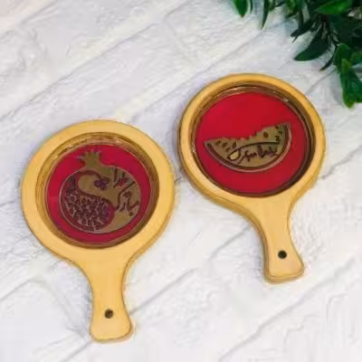 زیر لیوانی طرح یلدا