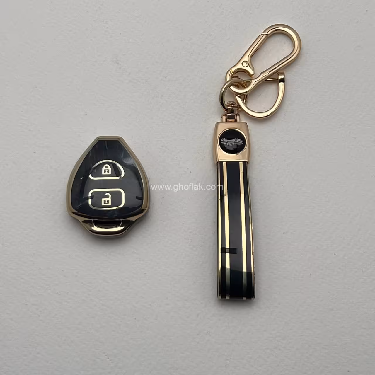 کاور ریموت تویوتا کرولا طرح براق با بند ست