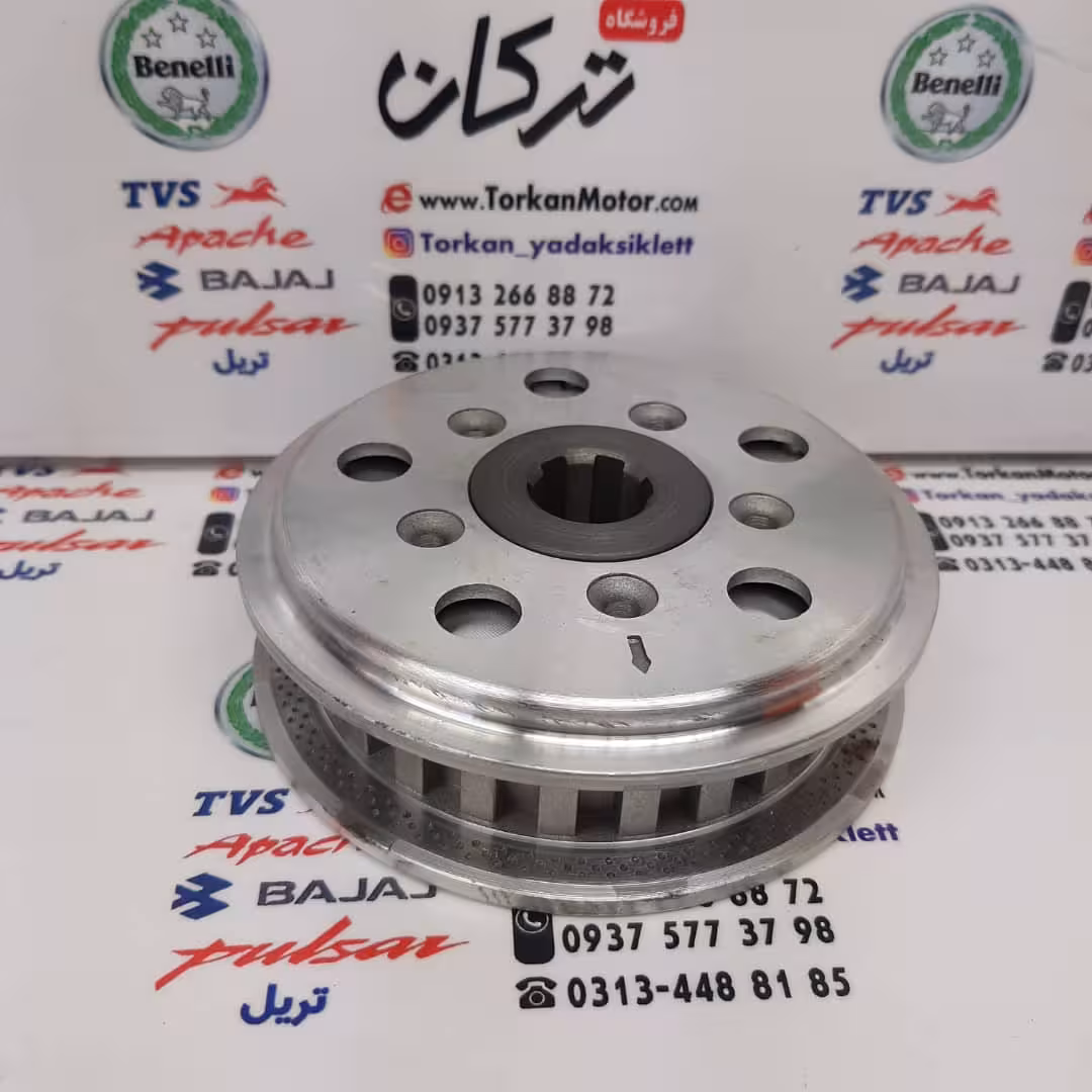 پنج شاخ کلاچ ( دیسک ) زیر و رو موتور تریل