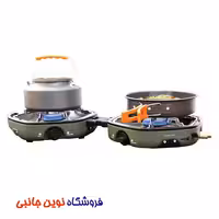 اجاق گاز کمپینگ گرین لاین مدل Twin Flame تاشو دو شعله ا Green Lion Twin Flame Foldable Camping Stove (تک / عمده)
