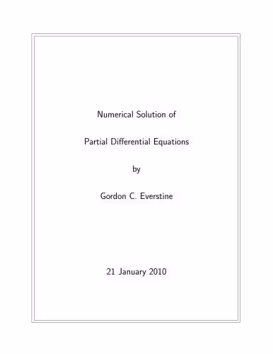 خرید و دانلود نسخه کامل کتاب Numerical Solution of Partial Differential Equations