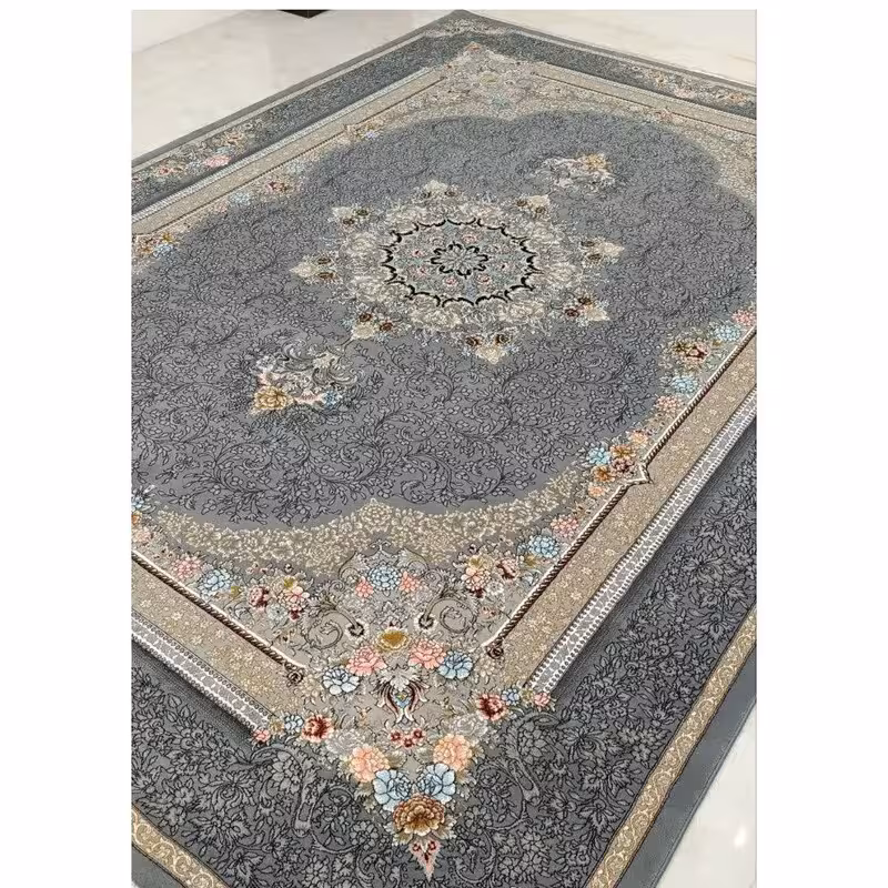 فرش 700شانه ماشینی کاشان طرح هالیدی فیلی6متری(باارسال رایگان)