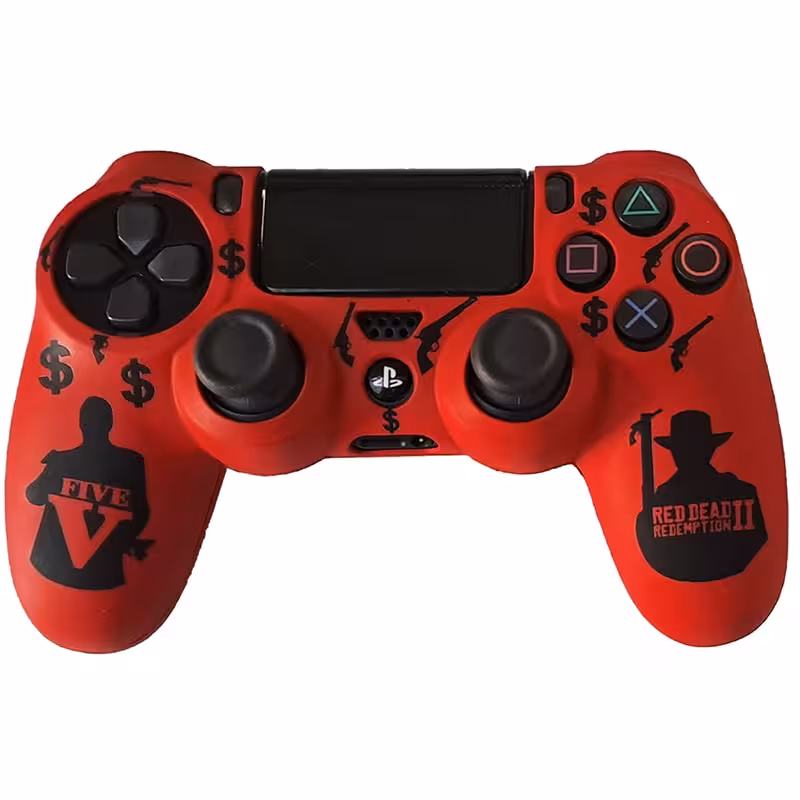 روکش دسته PS4 طرح RED DEAD FIVE