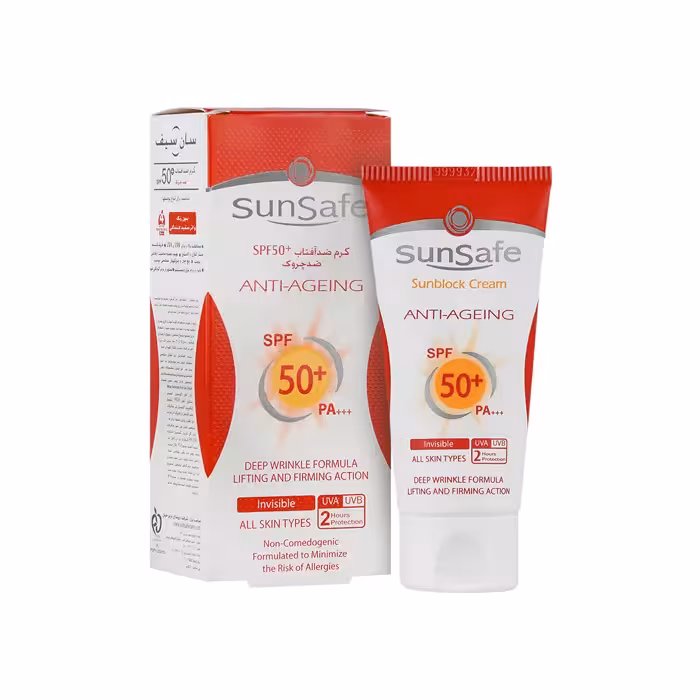 کرم ضد آفتاب و ضد چروک SPF50 سان سیف | 50 میل