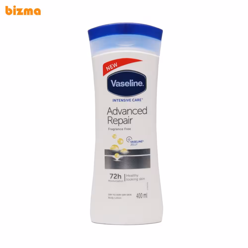 لوسیون بدن وازلین مدل Advanced Repair حجم 400 میلی لیتر